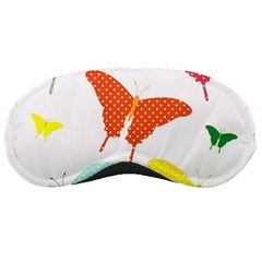 Beautiful Colorful Polka Dot Butterflies Clipart Sleeping Masks by BangZart