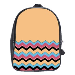 Chevrons Patterns Colorful Stripes School Bags(large) 