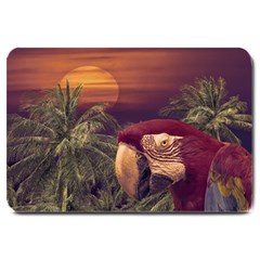 Tropical Style Collage Design Poster Large Doormat  by dflcprints