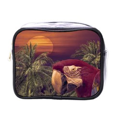 Tropical Style Collage Design Poster Mini Toiletries Bags