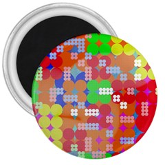 Abstract Polka Dot Pattern 3  Magnets by BangZart