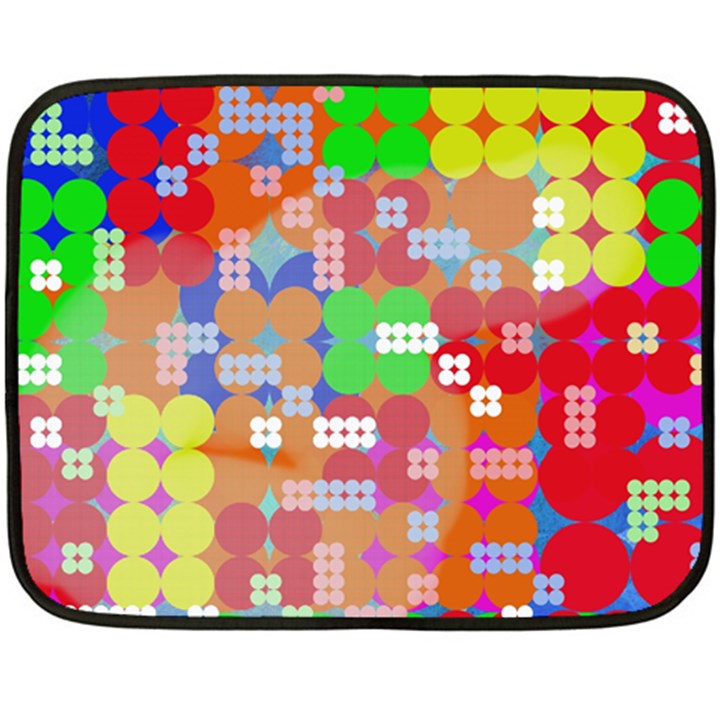 Abstract Polka Dot Pattern Double Sided Fleece Blanket (Mini) 