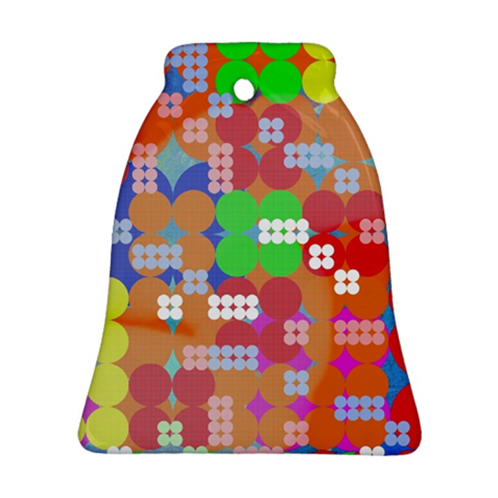 Abstract Polka Dot Pattern Ornament (Bell)