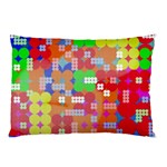 Abstract Polka Dot Pattern Pillow Case (Two Sides) Back