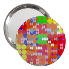 Abstract Polka Dot Pattern 3  Handbag Mirrors