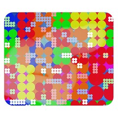 Abstract Polka Dot Pattern Double Sided Flano Blanket (small) 