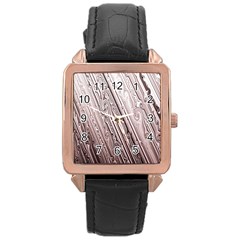 Vintage Pattern Background Wallpaper Rose Gold Leather Watch 