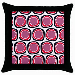 Wheel Stones Pink Pattern Abstract Background Throw Pillow Case (black) by BangZart