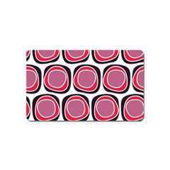 Wheel Stones Pink Pattern Abstract Background Magnet (name Card) by BangZart