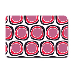 Wheel Stones Pink Pattern Abstract Background Small Doormat  by BangZart