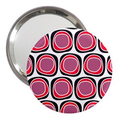 Wheel Stones Pink Pattern Abstract Background 3  Handbag Mirrors by BangZart