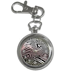 Abstract Fauna Pattern When Zebra And Giraffe Melt Together Key Chain Watches