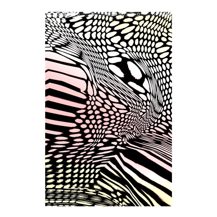 Abstract Fauna Pattern When Zebra And Giraffe Melt Together Shower Curtain 48  x 72  (Small) 