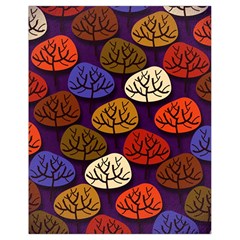 Colorful Trees Background Pattern Drawstring Bag (small)