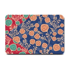 Floral Seamless Pattern Vector Texture Small Doormat  by BangZart
