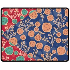 Floral Seamless Pattern Vector Texture Fleece Blanket (medium) 