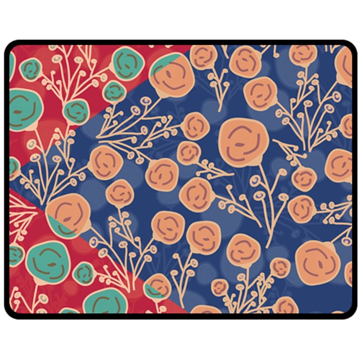 Floral Seamless Pattern Vector Texture Fleece Blanket (Medium) 