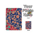 Floral Seamless Pattern Vector Texture Playing Cards 54 (Mini)  Front - Spade6