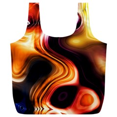 Colourful Abstract Background Design Full Print Recycle Bags (l) 