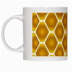 Snake Abstract Pattern White Mugs Left