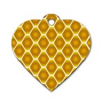 Snake Abstract Pattern Dog Tag Heart (Two Sides) Front