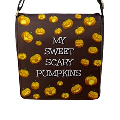 Hallowen My Sweet Scary Pumkins Flap Messenger Bag (l) 