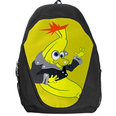 Funny Cartoon Punk Banana Illustration Backpack Bag by BangZart