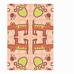 Pet Dog Design  Tileable Doodle Dog Art Small Garden Flag (two Sides) by BangZart