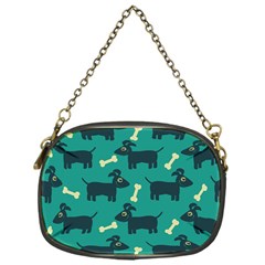 Happy Dogs Animals Pattern Chain Purses (one Side) 