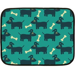 Happy Dogs Animals Pattern Fleece Blanket (mini) by BangZart