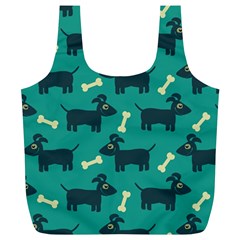 Happy Dogs Animals Pattern Full Print Recycle Bags (l)  by BangZart