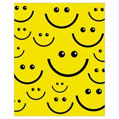 Digitally Created Yellow Happy Smile  Face Wallpaper Drawstring Bag (small) by BangZart