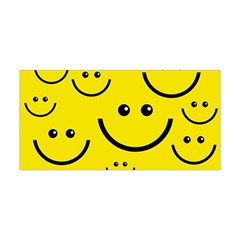 Digitally Created Yellow Happy Smile  Face Wallpaper Yoga Headband