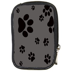 Dog Foodprint Paw Prints Seamless Background And Pattern Compact Camera Cases by BangZart