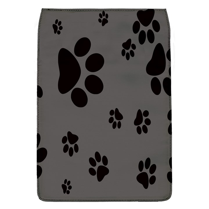 Dog Foodprint Paw Prints Seamless Background And Pattern Flap Covers (L) 