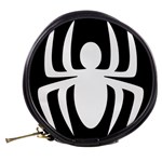 White Spider Mini Makeup Bags Back