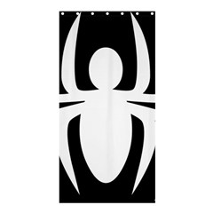 White Spider Shower Curtain 36  X 72  (stall)  by BangZart