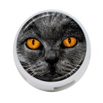 Cat Eyes Background Image Hypnosis 4-Port USB Hub (Two Sides)  Front