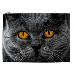 Cat Eyes Background Image Hypnosis Cosmetic Bag (xxl)  by BangZart