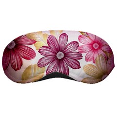 Flower Print Fabric Pattern Texture Sleeping Masks