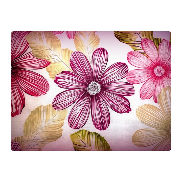 Flower Print Fabric Pattern Texture Double Sided Flano Blanket (Mini) 