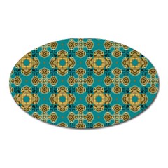 Vintage Pattern Unique Elegant Oval Magnet by BangZart