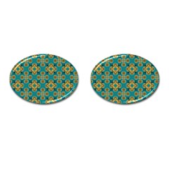 Vintage Pattern Unique Elegant Cufflinks (oval) by BangZart