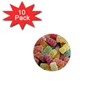 Jelly Beans Candy Sour Sweet 1  Mini Magnet (10 pack)  Front