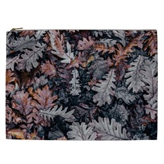 Leaf Leaves Autumn Fall Brown Cosmetic Bag (xxl) 