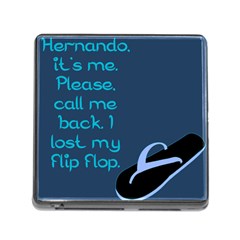 I Lost My Flip Flop Memory Card Reader (square) by RoseTylersFanShop