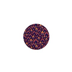 Abstract Background Floral Pattern 1  Mini Magnets by BangZart