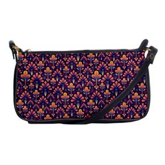 Abstract Background Floral Pattern Shoulder Clutch Bags by BangZart