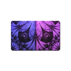 Beautiful Lilac Fractal Feathers Of The Starling Magnet (name Card) by jayaprime