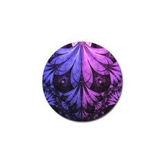 Beautiful Lilac Fractal Feathers Of The Starling Golf Ball Marker (4 Pack) by jayaprime